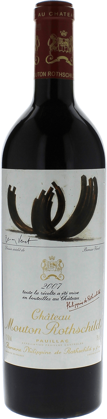 MOUTON ROTHSCHILD 1er Grand cru classé Pauillac Bordeaux rouge 2007