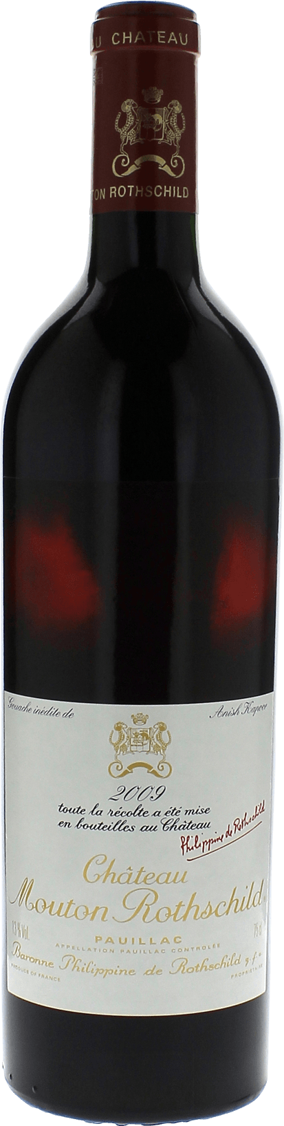 MOUTON ROTHSCHILD 1er Grand cru classé Pauillac Bordeaux rouge 2009