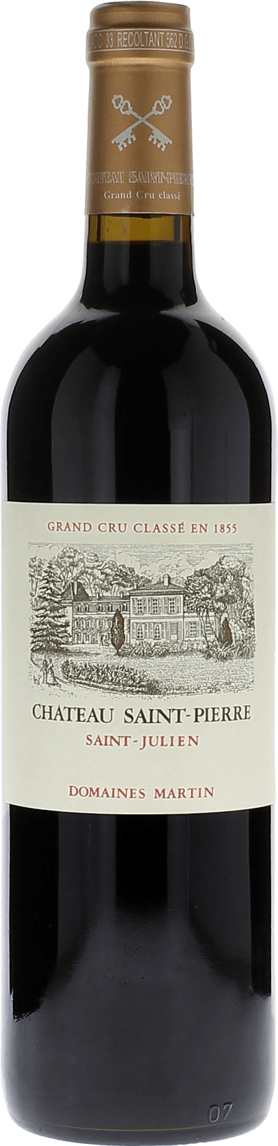 SAINT PIERRE 4ème Grand cru classé Saint-Julien Bordeaux rouge 2018