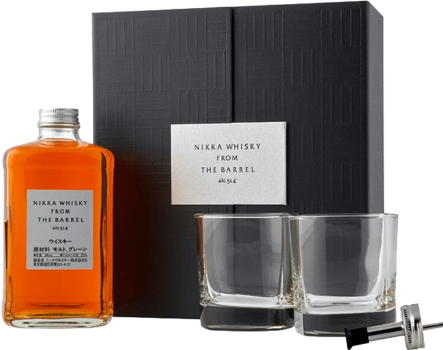 Whisky Japonais Nikka From The Barrel Coffret 2021 Deux Verres et bec verseur (50 Cl) 51,40° Whisky