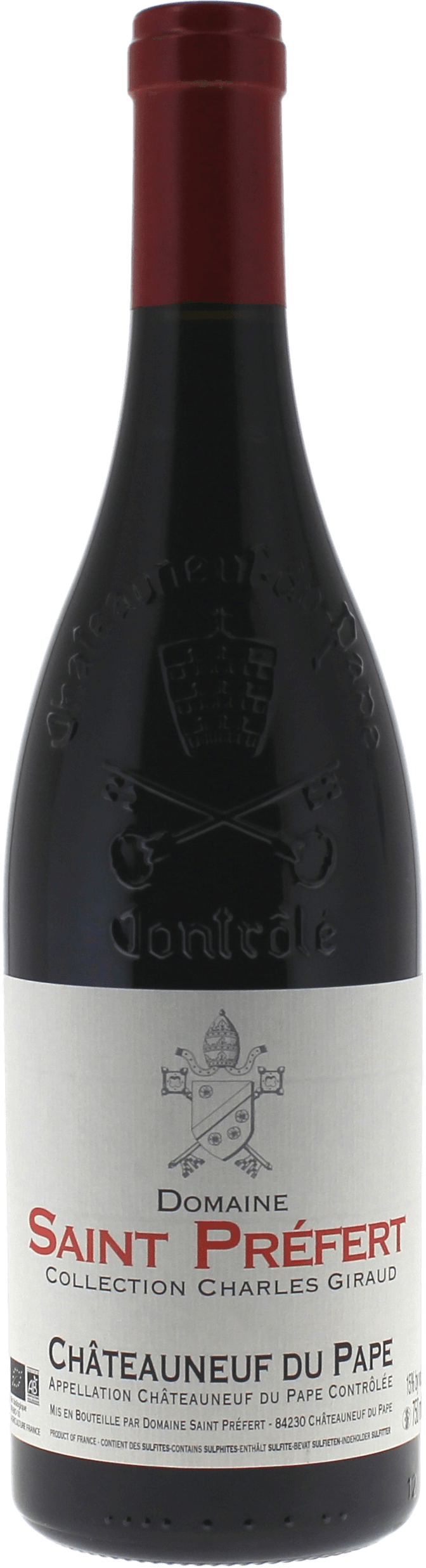 Saint Préfert Collection Charles Giraud Châteauneuf-du-Pape Vallée du Rhône Rouge 2019