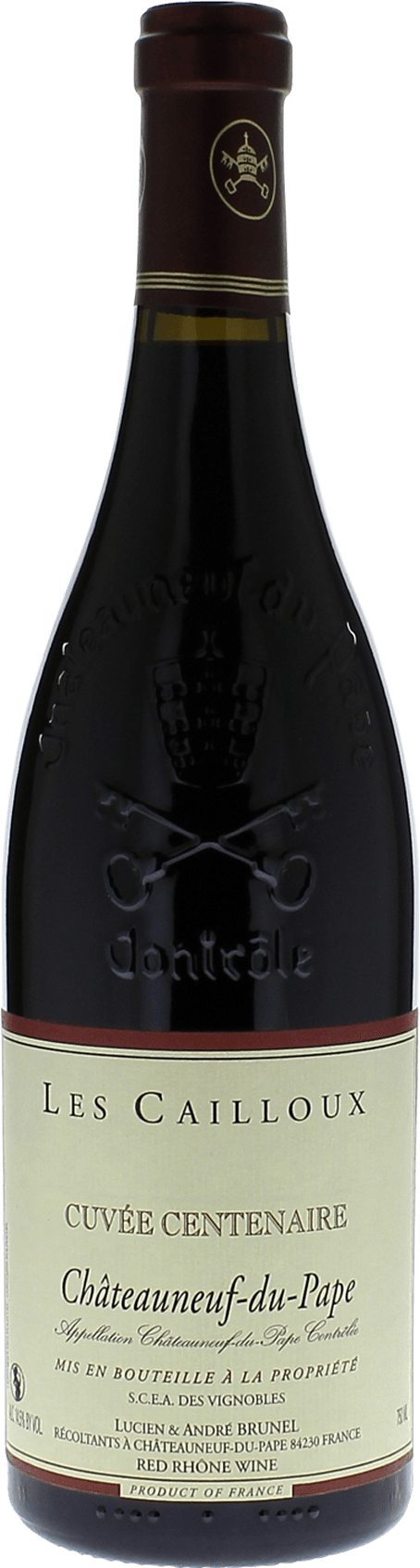 Brunel Les Cailloux Centenaire Châteauneuf-du-Pape Vallée du Rhône Rouge 2019
