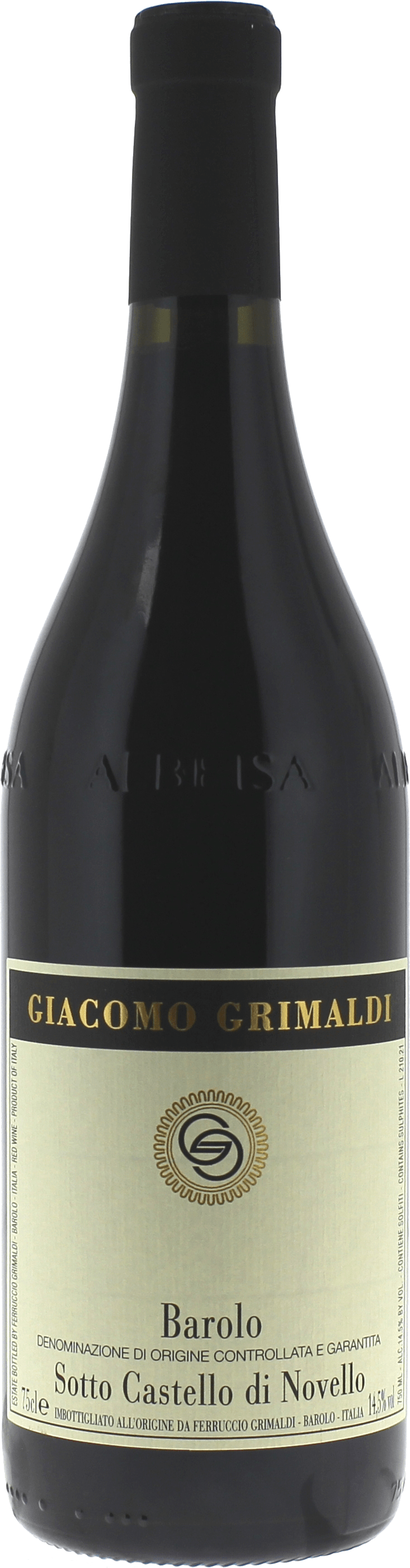 Barolo Sotto Castello Di Novello Giacomo Grimaldi Barolo Docg Italie Vin italien 2018