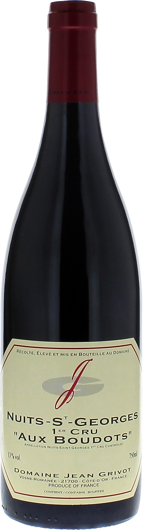 Nuits Saint Georges 1er Cru Aux Boudots Domaine GRIVOT Bourgogne rouge 2020