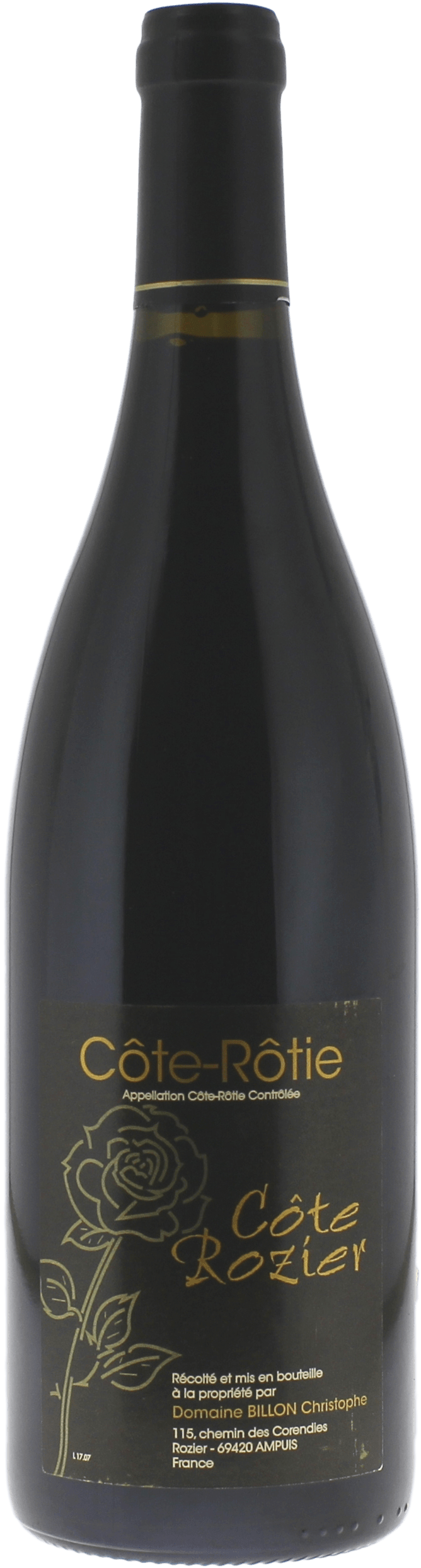 Côte Rotie Côte Rozier Domaine Billon Côte Rotie Vallée du Rhône Rouge 2020