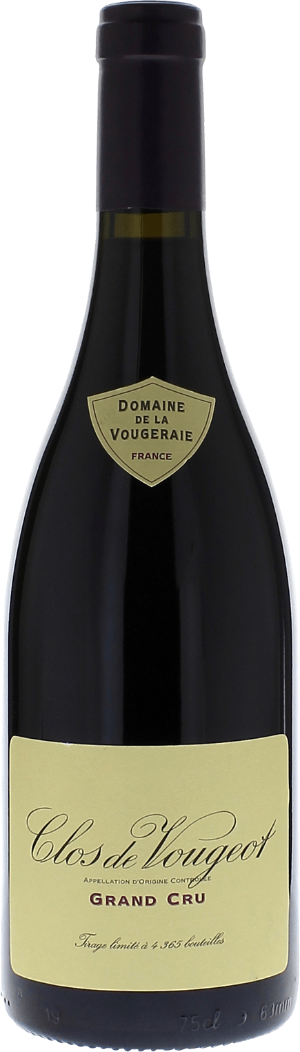 Clos Vougeot Grand cru Domaine VOUGERAIE Bourgogne rouge 2022