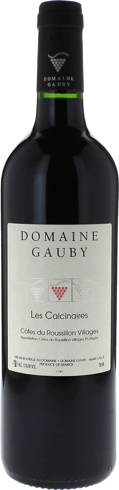 Gauby les Calcinaires rouge IGP Côtes catalanes Roussillon 2022