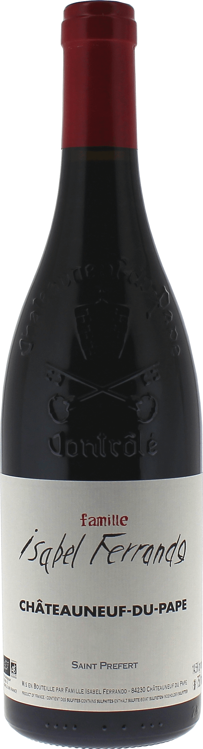 Isabel Ferrando Cuvée Famille Châteauneuf-du-Pape Vallée du Rhône Rouge 2020