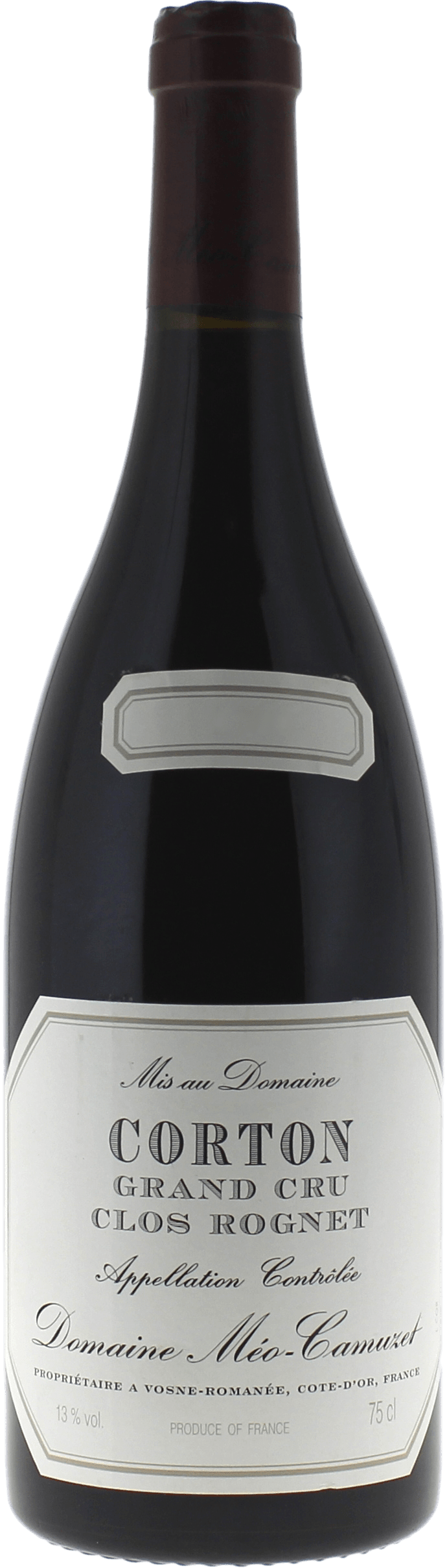 Corton Clos Rognet grand cru Domaine MEO CAMUZET Bourgogne rouge 2022