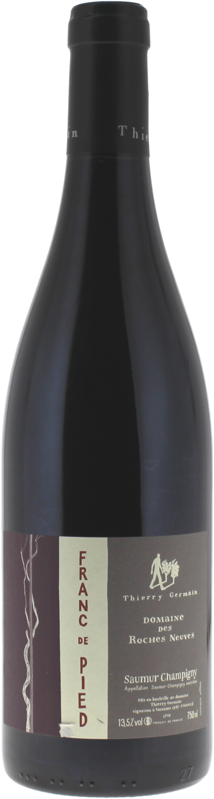 Saumur Champigny Franc de Pied Domaine des Roches Neuves Saumur Champigny Vallée de la Loire 2023