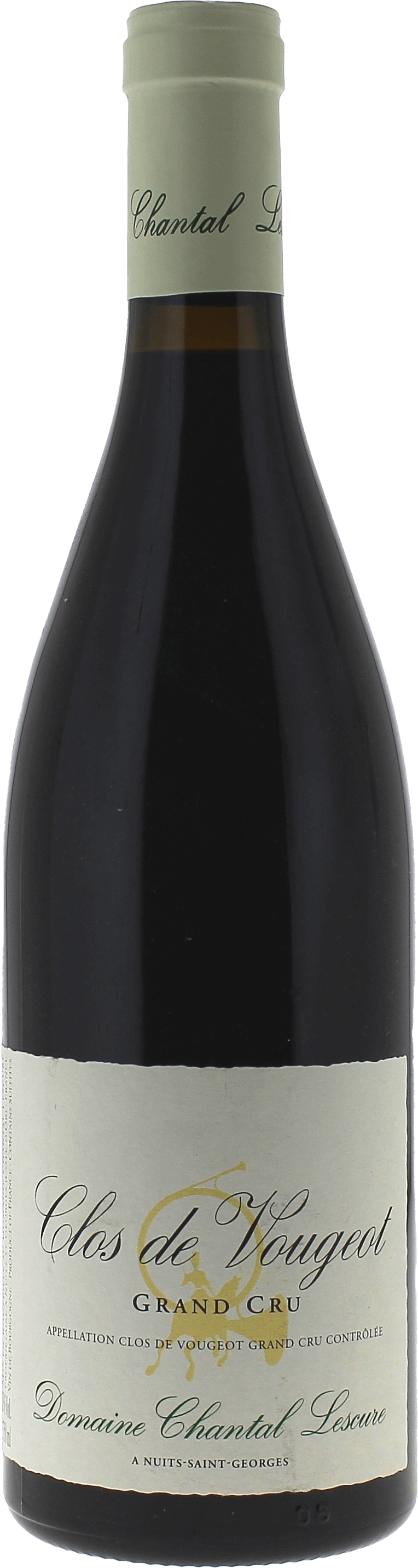 Clos Vougeot Grand cru Domaine LESCURE Chantal Bourgogne rouge 2017