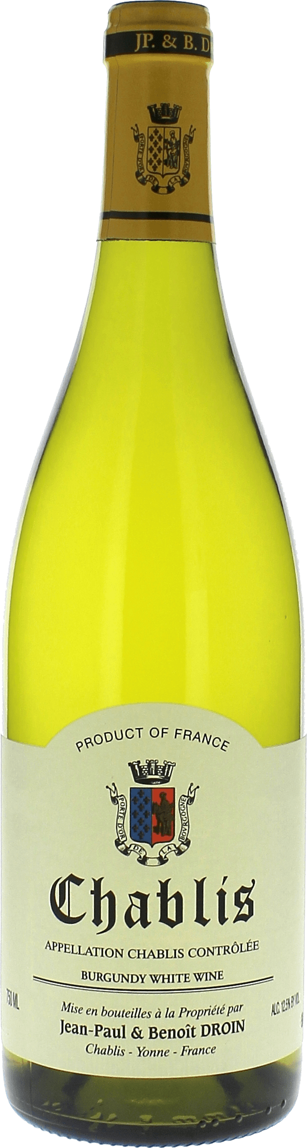 Chablis Domaine DROIN Bourgogne blanc 2023