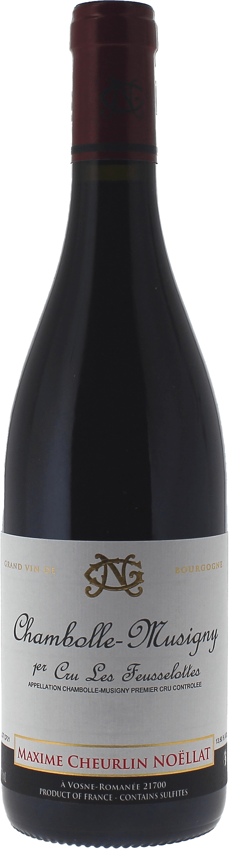 Chambolle Musigny 1er cru Feusselottes Domaine MAXIME CHEURLIN NOELLAT Bourgogne rouge 2021