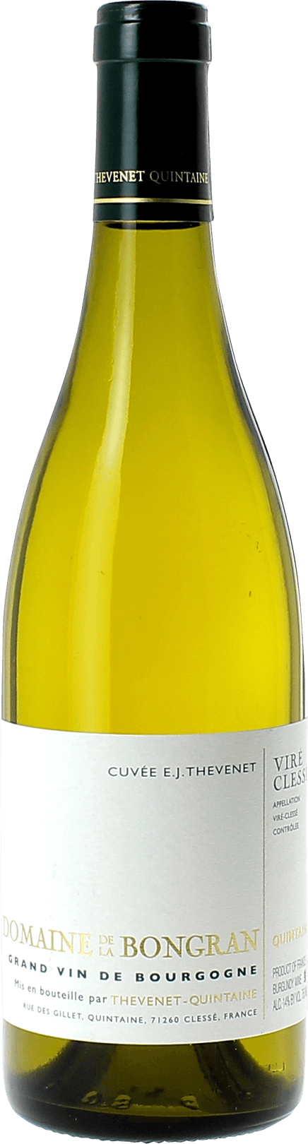 Vire Clesse Domaine de la Bongran Domaine THEVENET Bourgogne blanc 2020