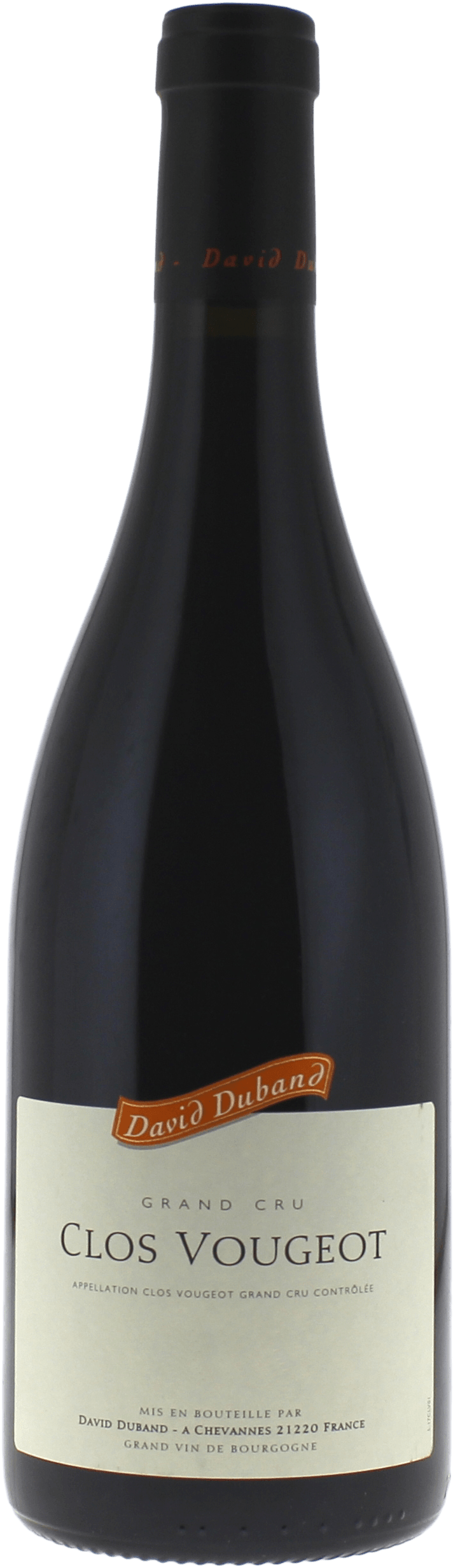 Clos de Vougeot Grand Cru Domaine DUBAND DAVID Bourgogne rouge 2021