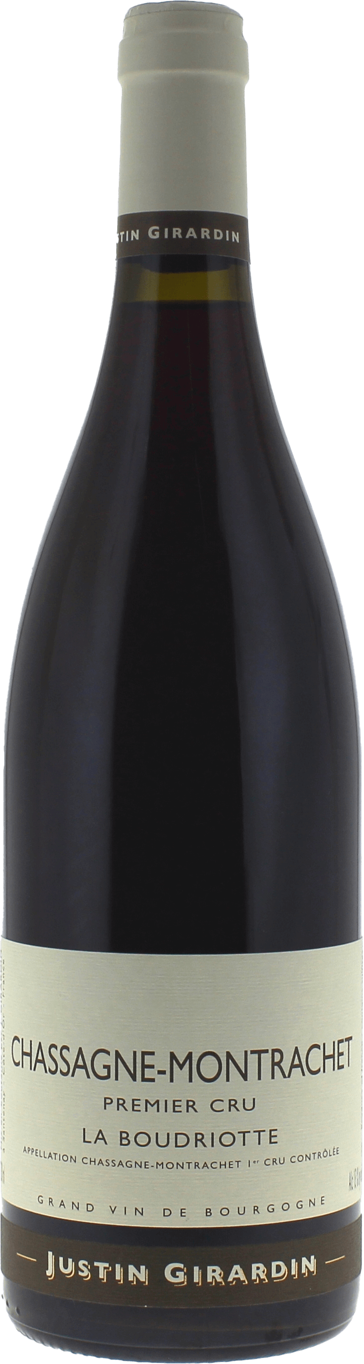 Chassagne Montrachet 1er Cru La Boudriotte Domaine GIRARDIN Justin Bourgogne rouge 2021