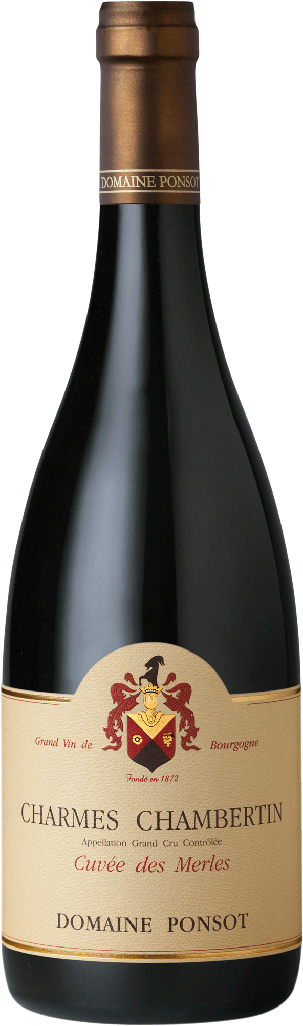 Charmes Chambertin Grand cru Domaine PONSOT Bourgogne rouge 2005