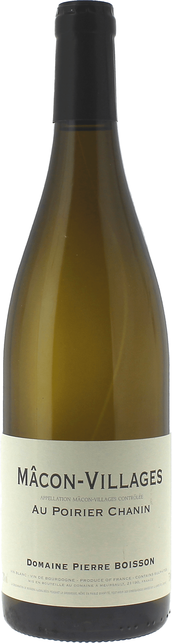 Macon Villages Au Poirier Chanin BOISSON Pierre Bourgogne blanc 2021