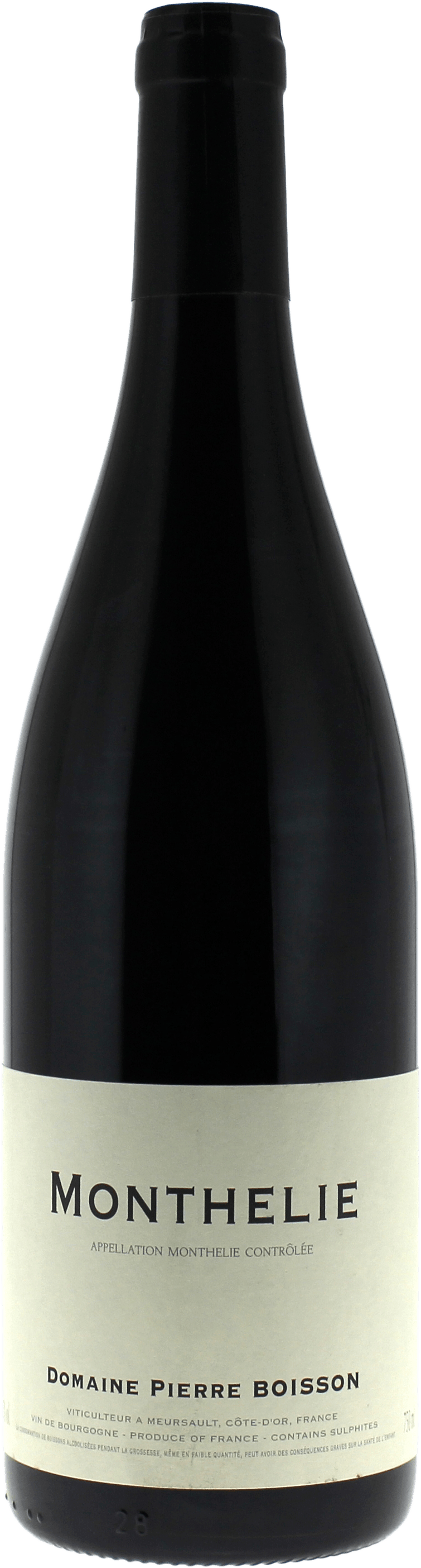 Monthelie Rouge Domaine BOISSON Pierre Bourgogne rouge 2022
