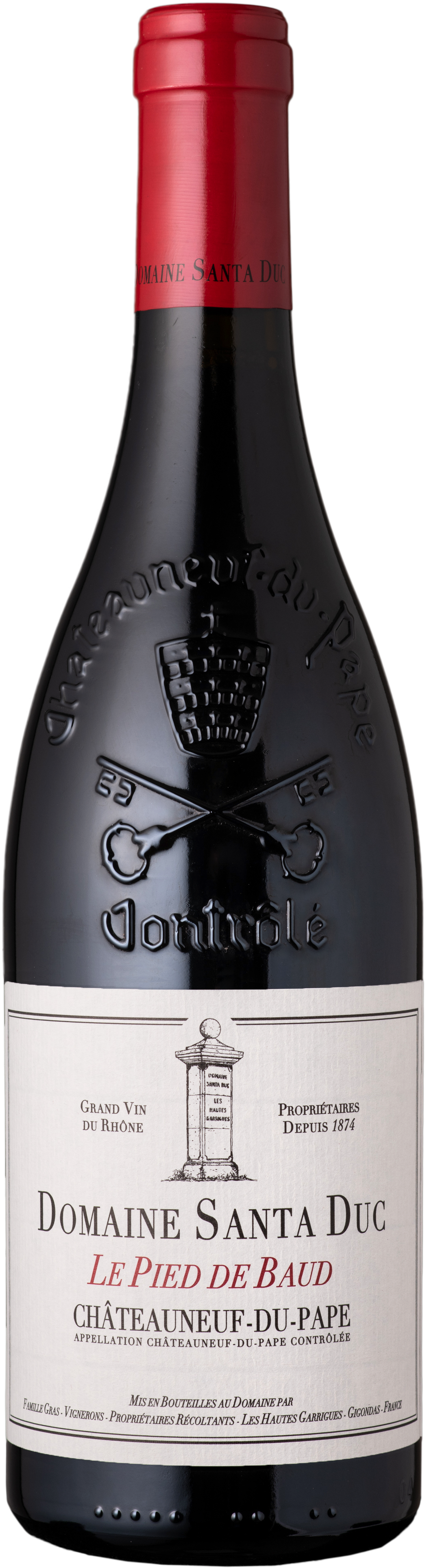 Santa Duc Le Pied de Baud Châteauneuf-du-Pape Vallée du Rhône Rouge 2019