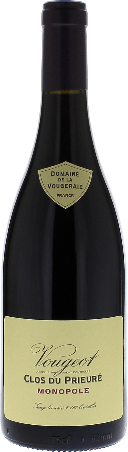 Les Cras Domaine VOUGERAIE Bourgogne rouge 2023