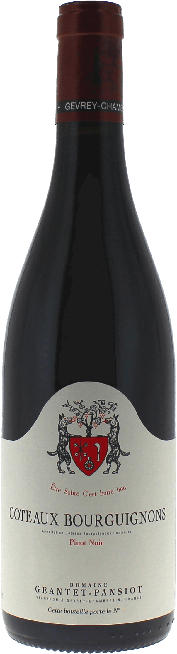 Coteaux Bourguignons Pinot Noir Domaine GEANTET PANSIOT Bourgogne rouge 2023