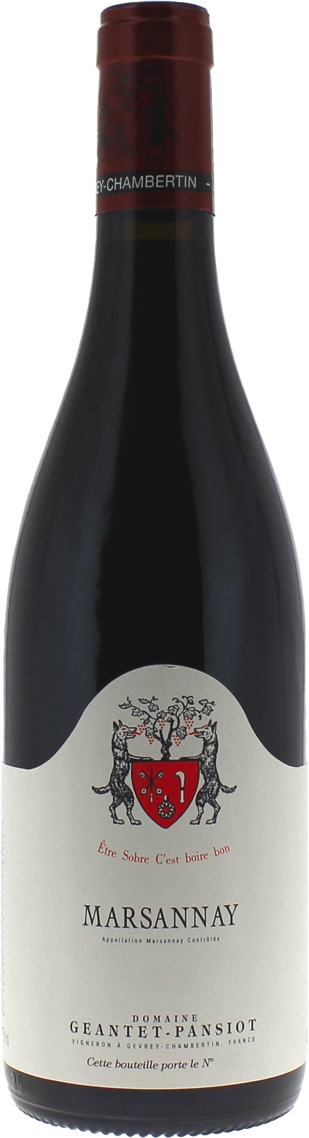 Marsannay Rouge Domaine GEANTET PANSIOT Bourgogne rouge 2023
