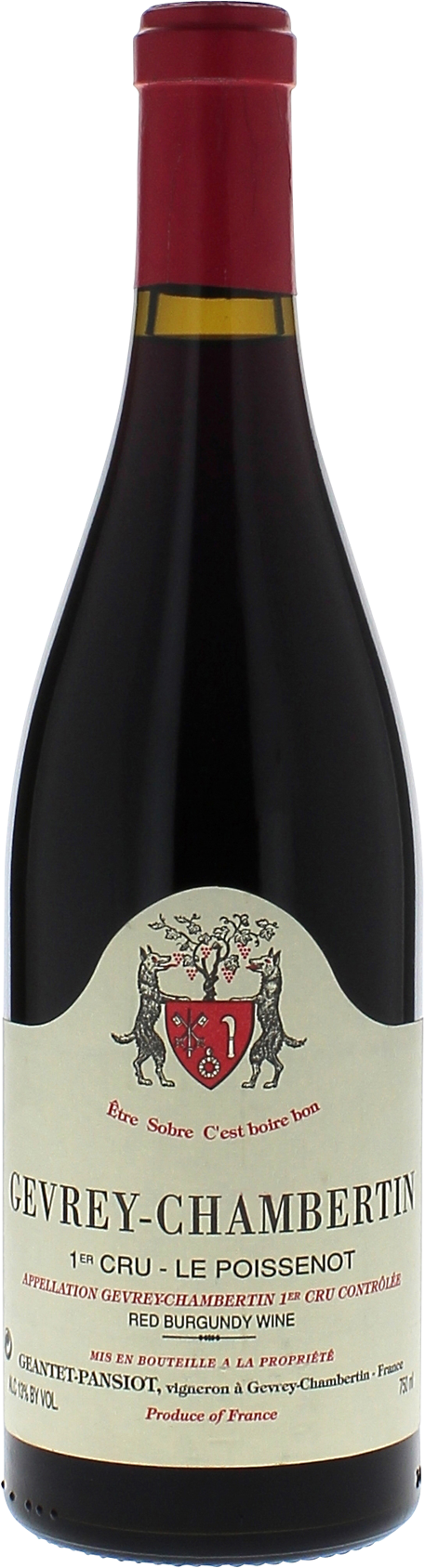 Gevrey Chambertin 1er Cru Poissenot Domaine GEANTET PANSIOT Bourgogne rouge 2023