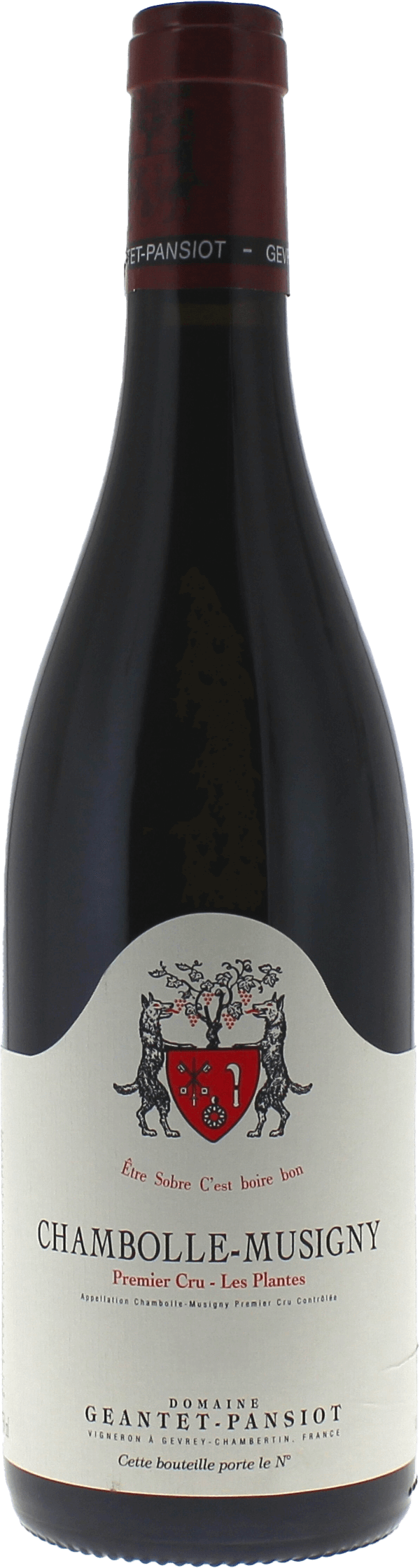 Chambolle Musigny 1er Cru Les Plantes Domaine GEANTET PANSIOT Bourgogne rouge 2023