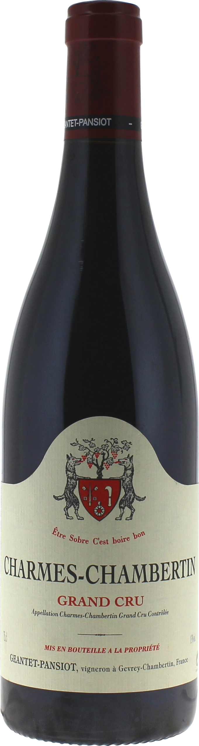 Charmes Chambertin Grand cru Domaine GEANTET PANSIOT Bourgogne rouge 2023