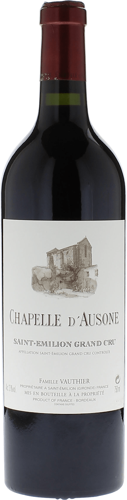 CHAPELLE D'AUSONE 2nd Vin Château Ausone Saint-Emilion Bordeaux rouge 2019