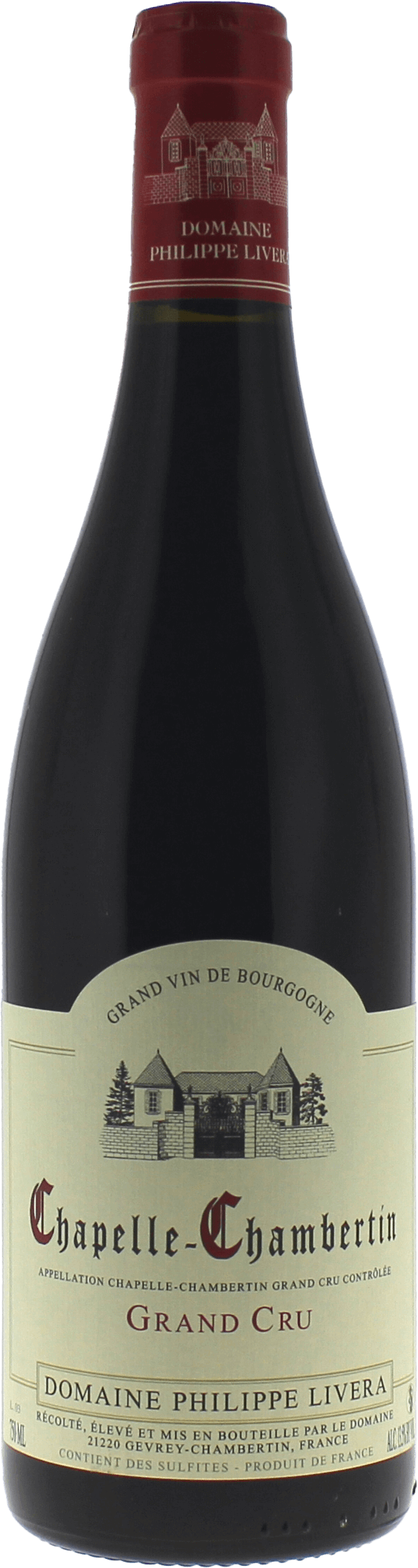 Chapelle Chambertin Grand cru Domaine LIVERA Domaine des Tilleuls Bourgogne rouge 2023