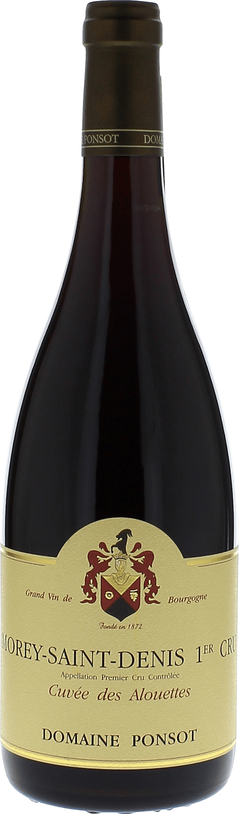 Morey Saint Denis 1er Cru Cuvée des Alouettes Domaine PONSOT Bourgogne rouge 2023