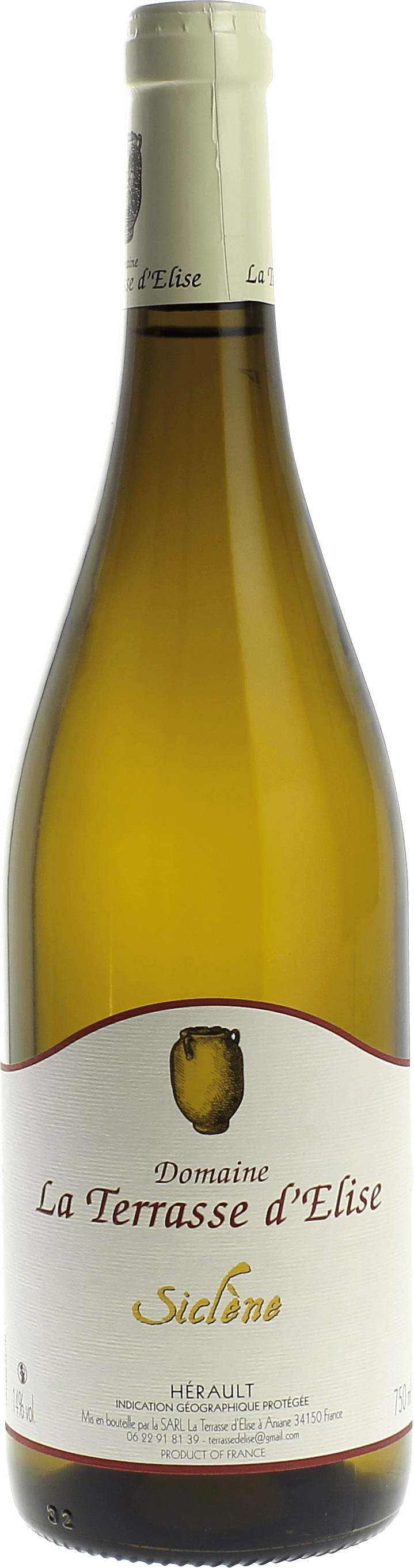 La Terrasse d'Elise Siclene IGP Pays d'Herault Languedoc 2024