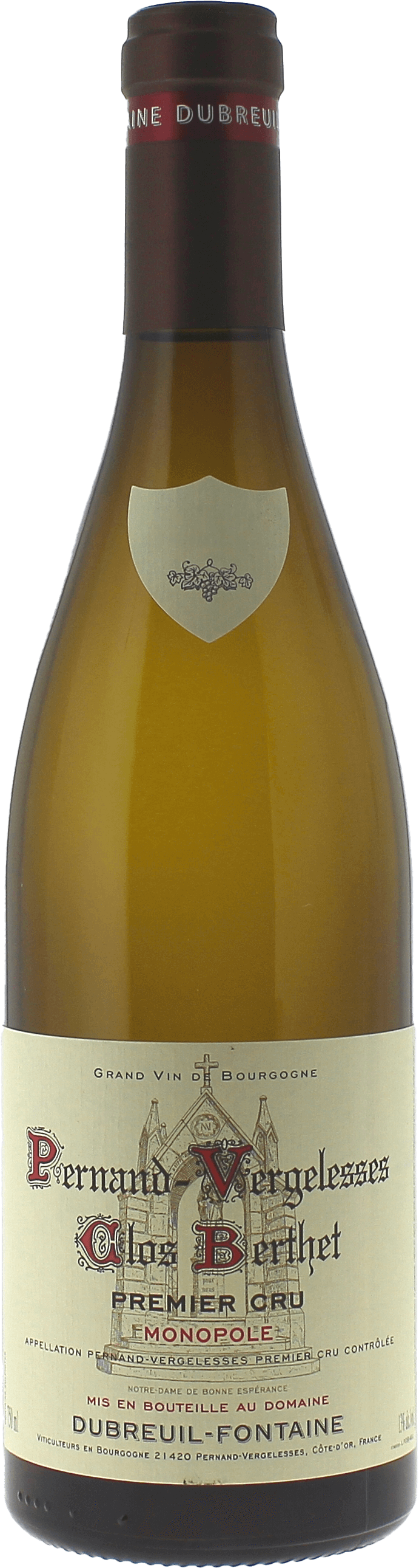 Pernand Vergelesses 1er Cru Clos Berthet Domaine DUBREUIL-FONTAINE Bourgogne blanc 2023