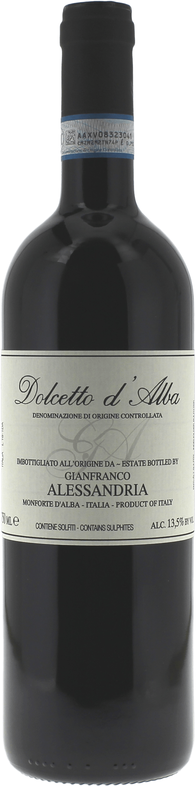 Alessandria Dolcetto Italie Vin italien 2021