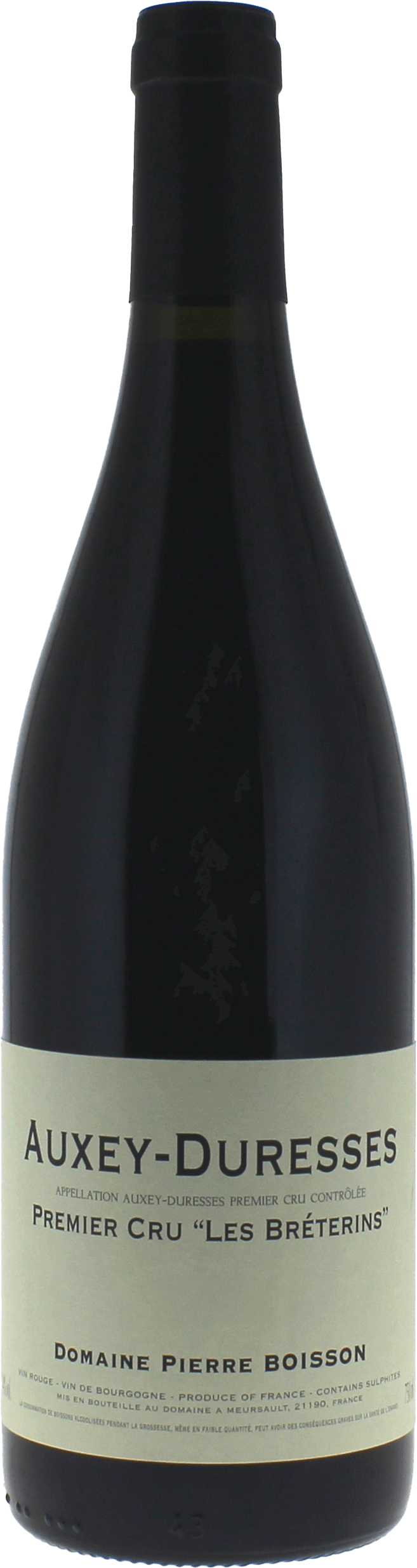 Auxey Duresses Rouge 1er Cru Les Bréterins Domaine BOISSON Pierre Bourgogne rouge 2023