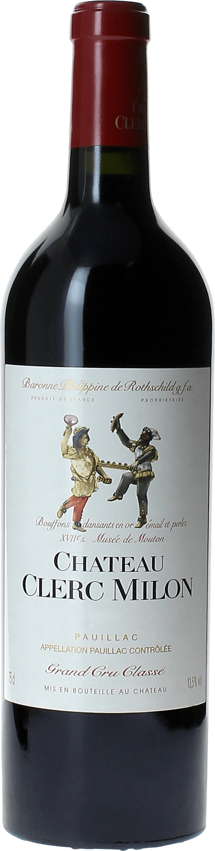 CLERC MILON° Pauillac Bordeaux rouge 2018