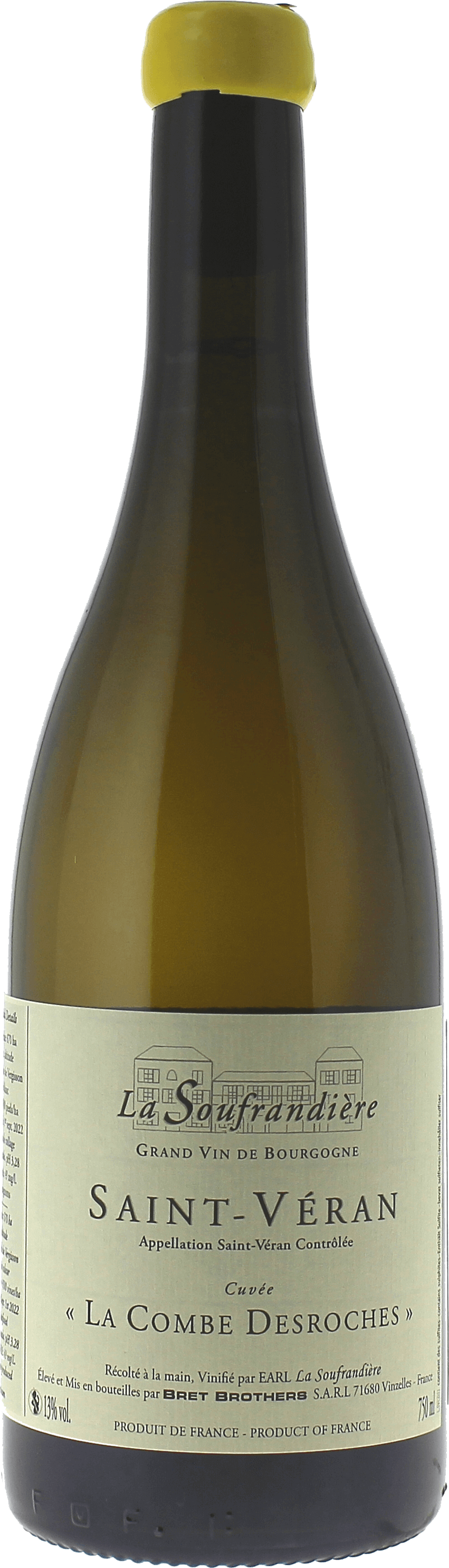 Saint Véran La Combe desroches° La Soufrandière Bourgogne blanc 2022