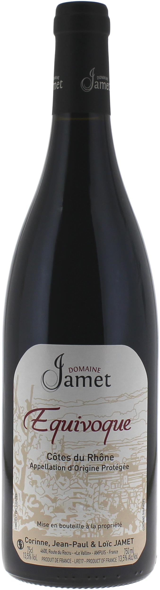 Côtes du Rhône Equivoque Jamet Côtes du Rhone Vallée du Rhône Rouge 2023