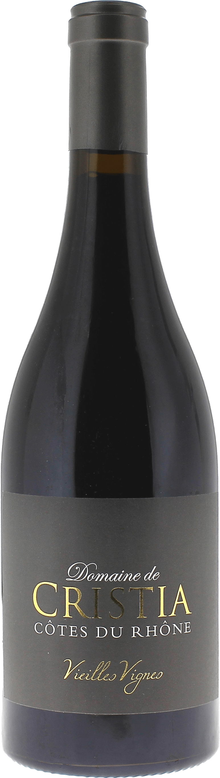 Côtes du Rhone rouge Vieilles Vignes Les Garrigues Domaine de Cristia Côtes du Rhone Vallée du Rhône Rouge 2023