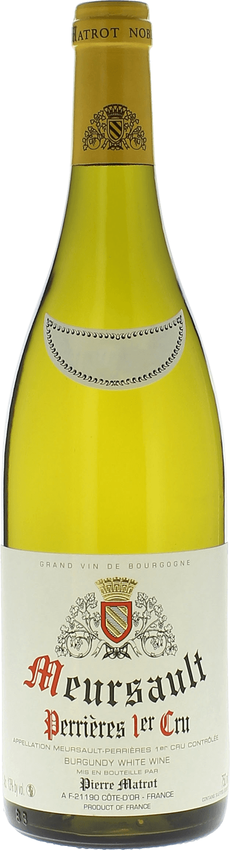 Meursault Perrières 1er cru Domaine MATROT Bourgogne blanc 2023