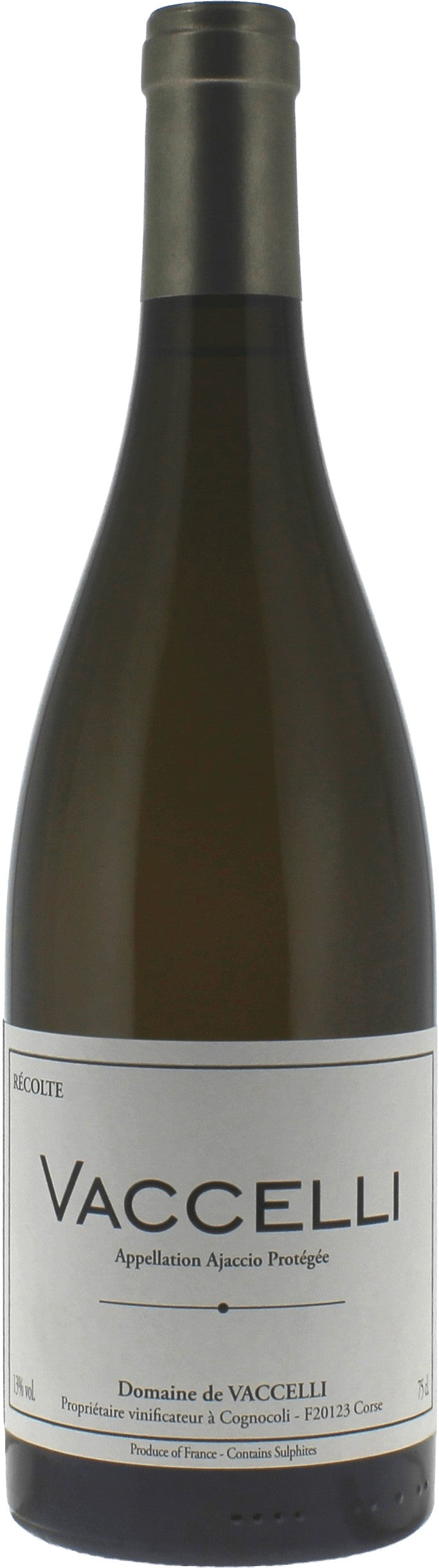Domaine Vaccelli Blanc Ajaccio Corse 2023