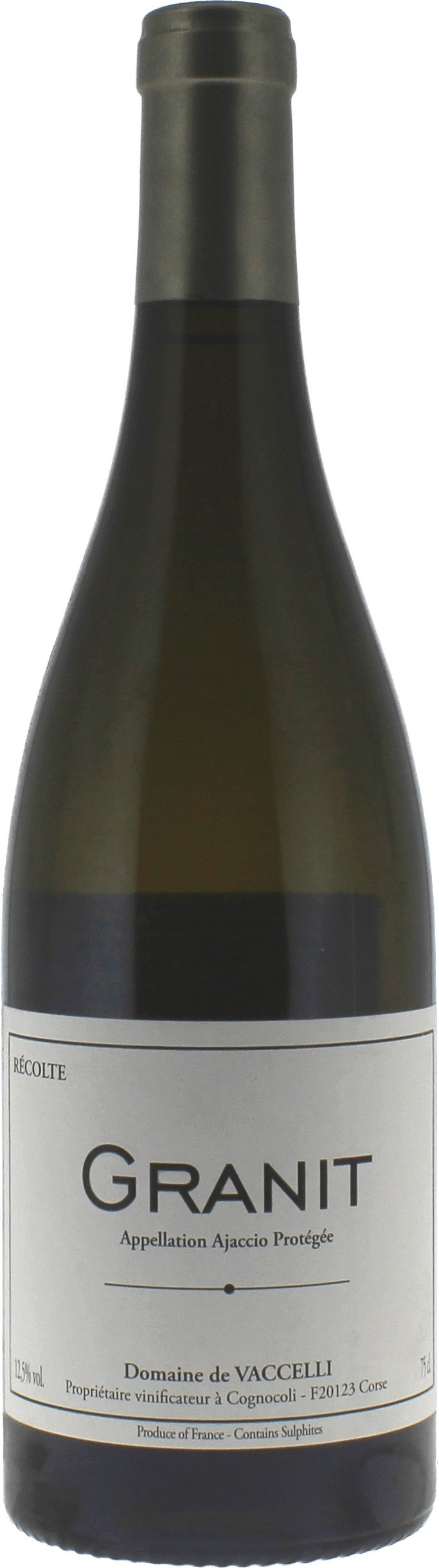 Granit Blanc Domaine Vaccelli Ajaccio Corse 2019