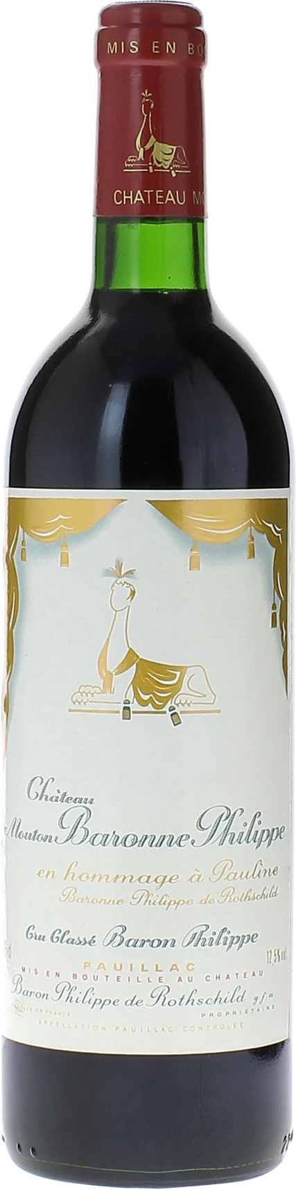 MOUTON BARONNE Pauillac Bordeaux rouge 1985