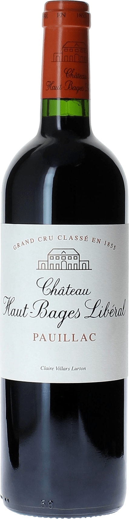 HAUT BAGES LIBERAL Pauillac Bordeaux rouge 2012