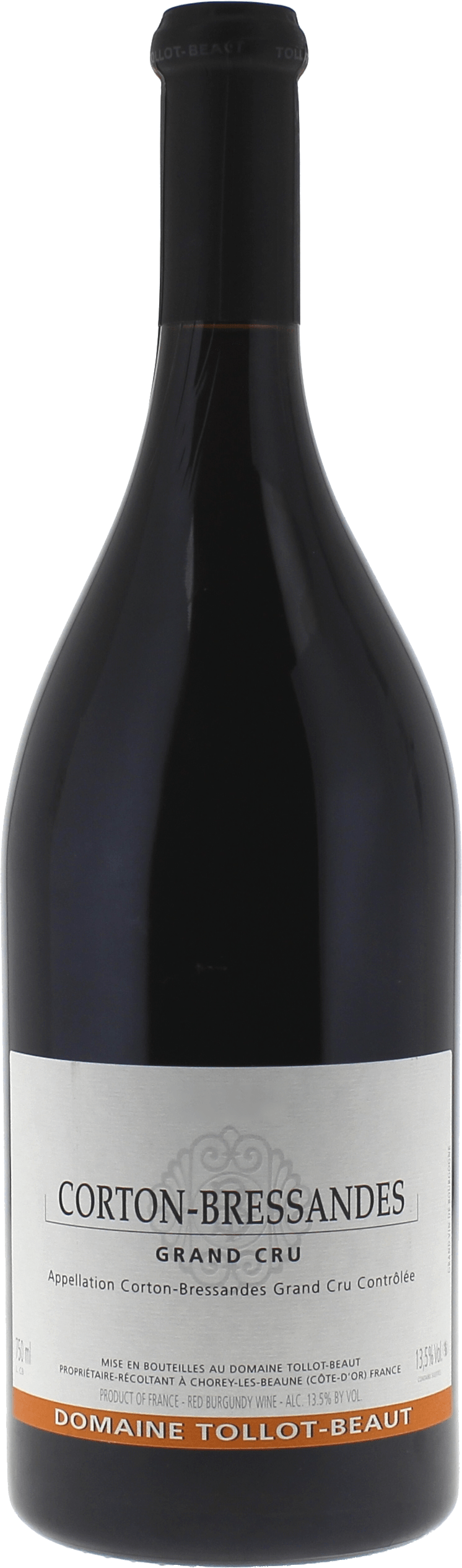 Corton Bressandes Grand cru Domaine TOLLOT BEAUT Bourgogne rouge 1998