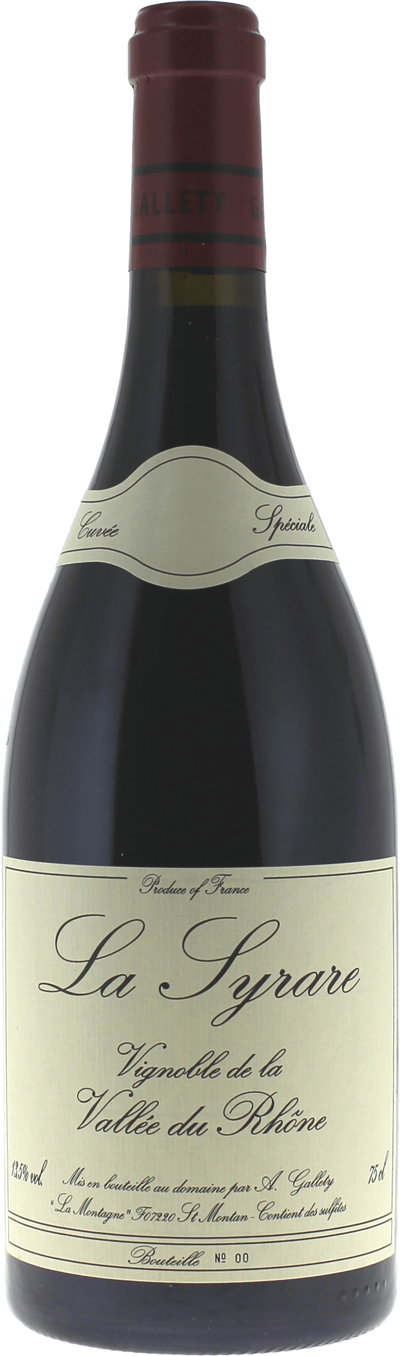 Côtes du Vivarais Domaine Gallety Syrare Côtes du Vivarais Vallée du Rhône Rouge 2022