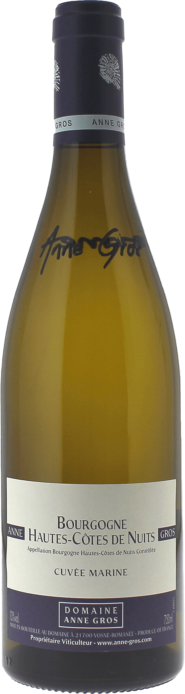 Bourgogne Hautes Cotes de Nuits Cuvée Marine Blanc Domaine GROS ANNE Bourgogne blanc 2021