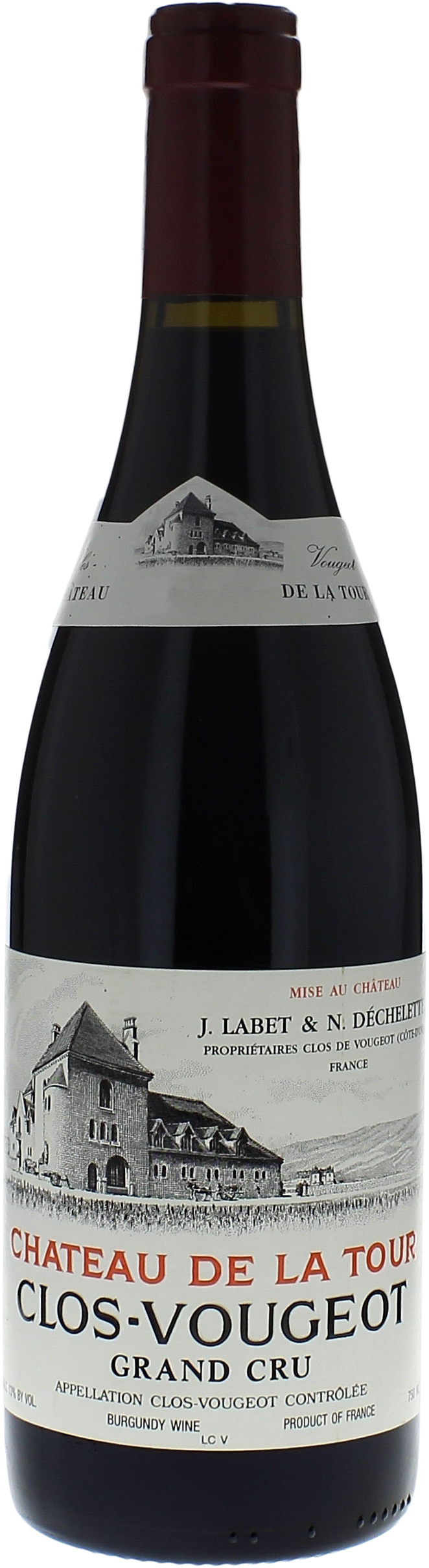 Clos Vougeot Grand cru Domaine CHÂTEAU DE LA TOUR Bourgogne rouge 2017